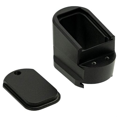+5 MAGAZINE EXTENSION per Smith & Wesson® M&P 2.0® aumenta la capacità di 5 colpi, realizzato in alluminio 6061, con garanzia a vita e design per accesso facile.