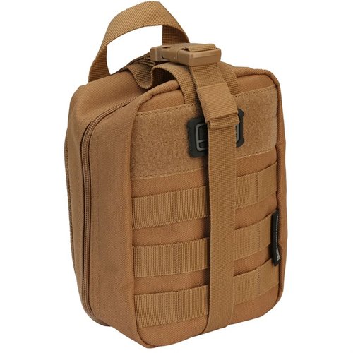 Rimani pronto con la TACTICAL FIRST AID POUCH di Evolution Outdoor, realizzata in poliestere resistente, compatibile con MOLLE e con organizzazione interna per il tuo kit.