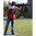 Gilet da tiro in mesh integrale con doppio cuscinetto rosso XL