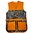 Gilet da tiro full mesh con doppio pad, arancione L