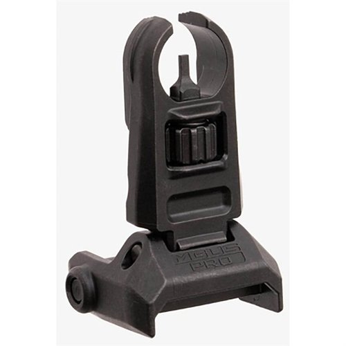 Il MBUS Pro Hooded Front Sight offre costruzione in acciaio, finitura QPQ resistente alla corrosione e regolazione dell'elevazione senza attrezzi per un'acquisizione rapida del mirino.