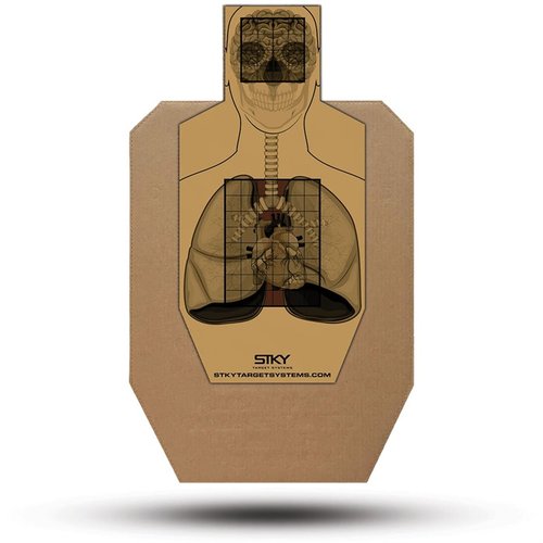 Migliora il tuo allenamento con i target adesivi STKY IPSC A & C Zone, anatomici e facili da usare, perfetti per tiratori competitivi e appassionati.