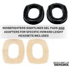 I pad in gel SIGHTLINES di Noisefighters offrono comfort per chi indossa occhiali, isolamento acustico superiore e compatibilità con molti headset, migliorando l'esperienza d'uso.