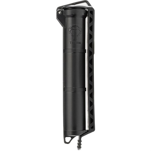 Il CellVault Battery Storage protegge e organizza batterie e attrezzature critiche, con clip integrata, design impermeabile e capacità per CR123, AAA e AA.