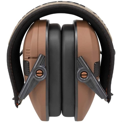 Le Walkers Razor Slim Electronic Muffs offrono una protezione acustica compatta e pieghevole, con 23 dB di riduzione del suono e comfort migliorato.