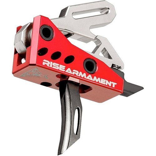 Il grilletto Advanced Performance Trigger di Rise Armament offre un'ottima prestazione con un peso di 3.5 lb, reset rapido e minimal over travel.