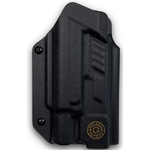 L'X PRIORITY 1 OWB HOLSTER per GLOCK® 9mm/.40 offre ritenzione regolabile, design aperto per canne filettate e ottica cut ready, perfetto per il tiro.