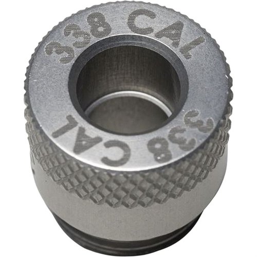 Gli adattatori RCBS MatchMaster assicurano un flusso di polvere preciso e senza sprechi per calibro .338, ottimizzando la tua ricarica con massima accuratezza.