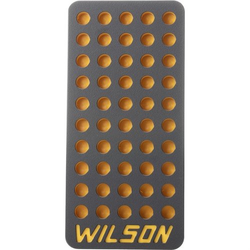 Il vassoio di ricarica L.E. Wilson da 50 colpi offre capacità ottimale, design a profilo basso, resistenza chimica e praticità con un cup integrato per proiettili.