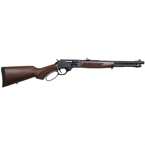 Il H10 Protector Carbine .45-70 è un fucile a leva compatto e potente, con canna da 16,5", impugnatura in noce e compatibilità con silenziatori, perfetto per la caccia e la sicurezza.