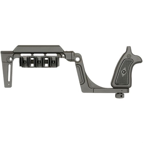 Il Bounty Hunter Brace per Smith & Wesson X-Frame offre stabilità, comfort e personalizzazione, con design ambidestro e facile smontaggio per il trasporto.