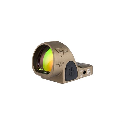 Il SRO Trijicon offre un campo visivo ampio, un punto rosso nitido, modalità di luminosità regolabili e una durata della batteria di oltre 3 anni, ideale per la precisione.