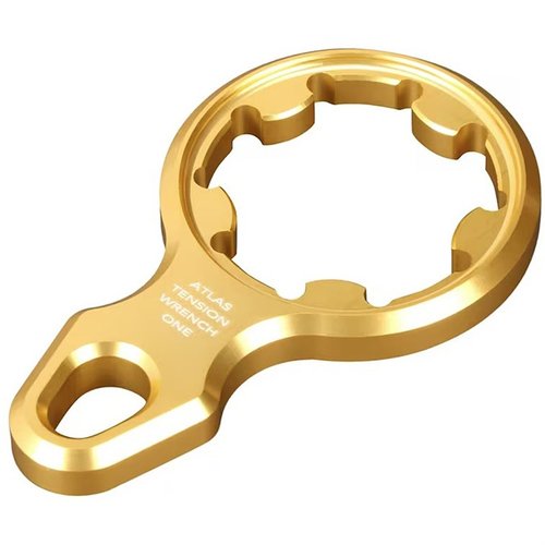 La chiave di tensione Atlas Pattern One è progettata per bipodi BT-10 V7, offre una costruzione in alluminio duraturo e un design compatto per un utilizzo facile e preciso.