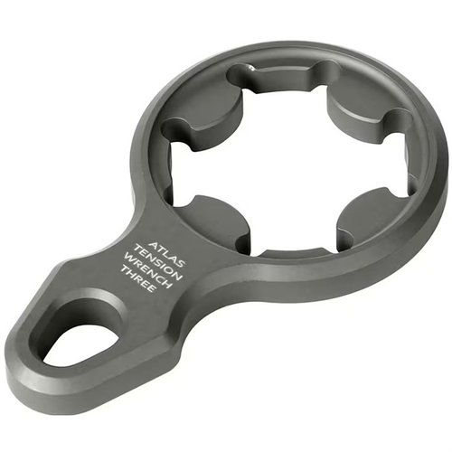 La chiave di tensione Atlas PTN-3 offre un design compatto in alluminio, precisione di regolazione e compatibilità con bipodi BT-46 PSR e BT-10 V8.