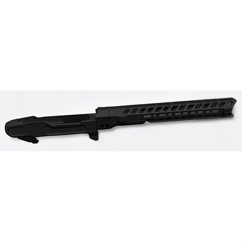 Il sistema RPG Chassis con handguard HR1 da 13" offre stabilità, ergonomia AR-15 e flessibilità M-LOK per il Ruger 10/22®, ottimizzando il controllo e la maneggevolezza.
