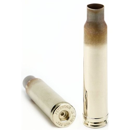 La cartuccia in ottone 338 Winchester Magnum di Peterson offre uniformità dimensionale, resistenza eccezionale e prestazioni affidabili per ricariche di precisione.