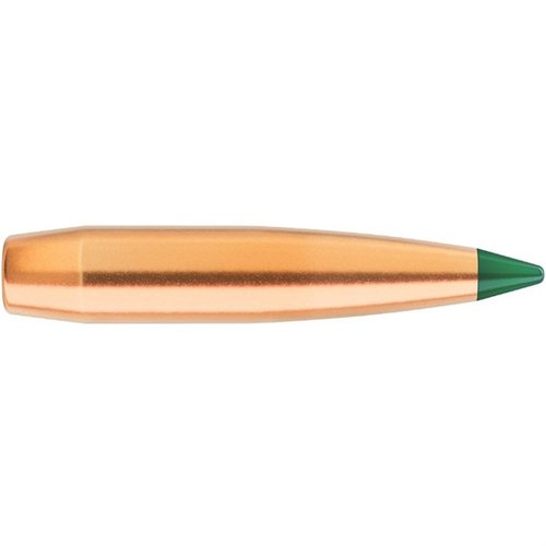 Le palle TIPPED MATCHKING 7MM (0.284") offrono una riduzione del drag e un coefficiente balistico favorevole, garantendo precisione e alimentazione affidabile.