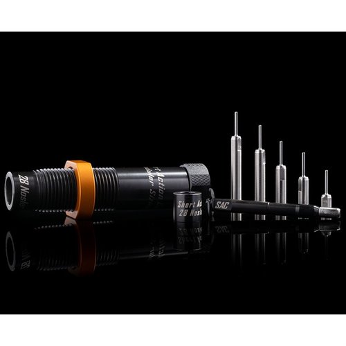 Il kit di die modulari SAC offre una versatilità unica, garantendo una geometria precisa e una tensione del collo di 0,003" per una ricarica ottimale.