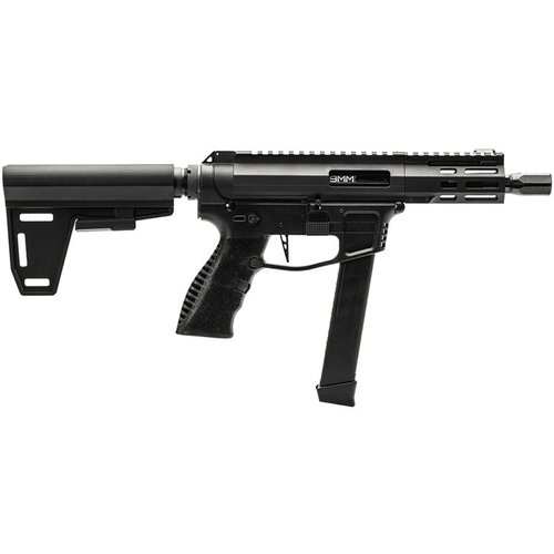 Il JAWBONE Hybrid 9mm offre affidabilità, capacità di 33+1, compatibilità con caricatori Glock e stabilità migliorata grazie al braccio Ace of Brace.