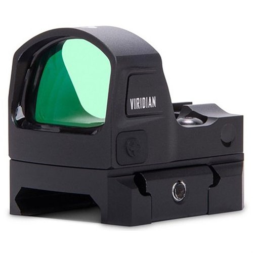 Il RFX15 di Viridian è un mirino reflex verde ultra leggero con tecnologia INSTANT-ON®, durata batteria di oltre 30.000 ore e resistenza all'acqua IPX6.