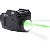 Il C5L di VIRIDIAN è un mirino laser verde compatto con luce da 650 lumen, attivazione automatica INSTANT-ON e sistema di ricarica SafeCharge, resistente all'acqua.