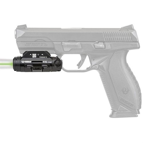 X5LCAM Gen 3 combina una luce LED da 500 lumen, un laser verde e una camera HD, attivandosi automaticamente all'estrazione dell'arma per la massima sicurezza.