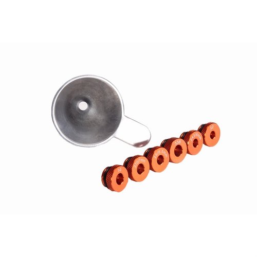 Il Lyman Brass Smith Pro Funnel offre un corpo in alluminio, inserti specifici per calibro e un design static-free, per una ricarica precisa e senza polvere residua.