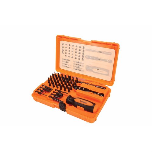 Il Master Gunsmith Tool Kit di Lyman offre 45 strumenti specializzati per la manutenzione e riparazione delle armi, garantendo precisione e durata senza danneggiare i componenti.