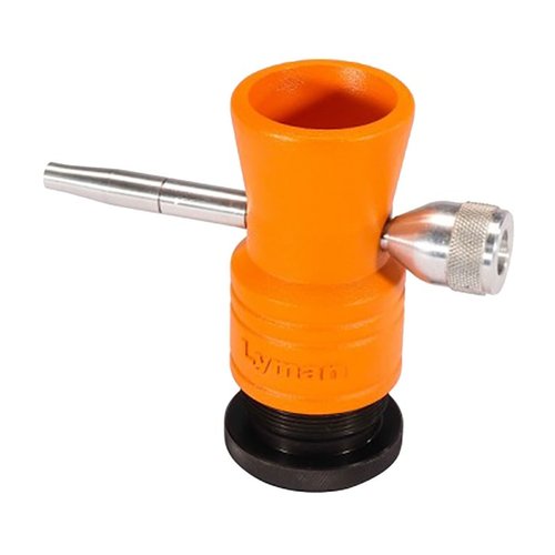 Il Lyman Brass Smith Powder Trickler offre un corpo in alluminio die-cast, base in acciaio per stabilità, tubo di alimentazione regolabile e precisione superiore.