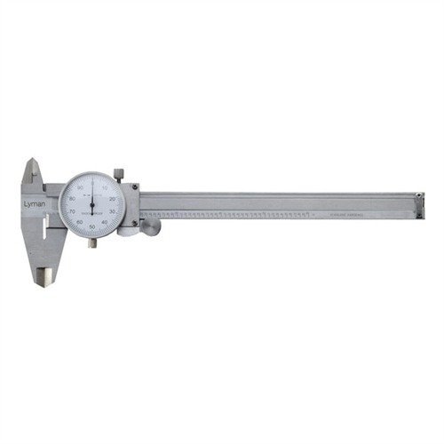 Il Lyman Dial Caliper offre misurazioni precise in acciaio inossidabile, con un quadrante chiaro e graduazioni di 0.001 pollici, ideale per armieri e ricaricatori.