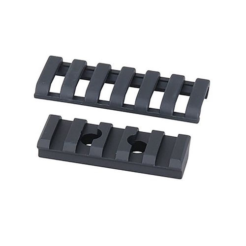 Supporto in alluminio leggero per AR-15 che consente un montaggio rapido e robusto di luci, grip e bipodi, compatibile con handguard standard senza rimuovere lo scudo termico.