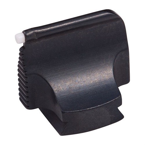 Sito di precisione in acciaio blu per fucili, con design contornato e base arrotondata, ideale per montaggi su canne con taglio dovetail.