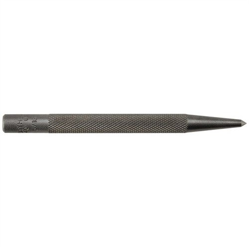 Il SINGLE PRICK PUNCH 440 di MAYHEW STEEL offre una punta fine e affilata per marcature precise, migliorando la visibilità e la precisione prima della perforazione.