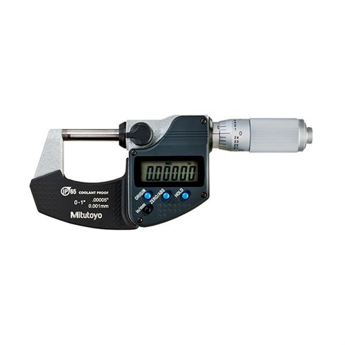 DIGIMATIC MITUTOYO 0-1 DIGITAL MICROMETER WITH FRICTION THIMBLE -  Brownells Italia