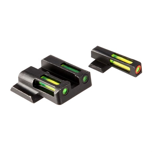 Le mire HIVIZ LiteWave H3™ offrono visibilità eccezionale in ogni condizione di luce, con un design intuitivo a 3 punti e un anello arancione per una rapida acquisizione.