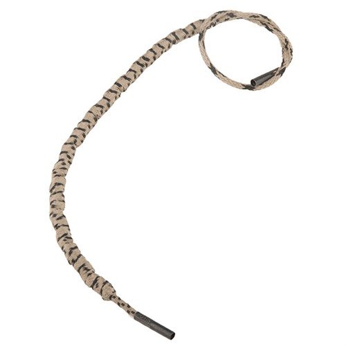 RIPCORDS OTIS pulisce da Breech-to-Muzzle in un solo passaggio, con materiali resistenti al calore e un nucleo in gomma per una pulizia efficace e sicura.