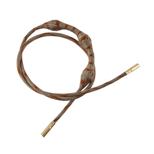 Il RIPCORDS di OTIS pulisce rapidamente da Breech-to-Muzzle, con un nucleo in gomma e fibre Nomex® resistenti al calore fino a 700° F per una pulizia efficace.