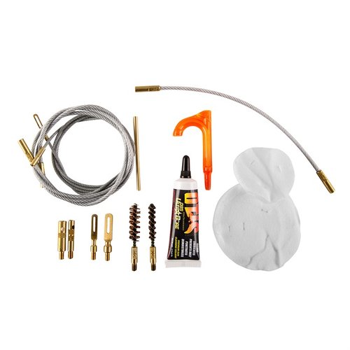 Il COMPACT GUN CLEANING SYSTEM di OTIS è un kit di pulizia compatto e portatile, completo di tutto il necessario per mantenere il tuo fucile in perfette condizioni.