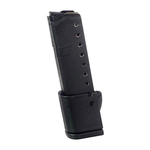 Caricatore Glock 42® da 10 colpi in polimero DuPont™ Zytel®, con inserto in acciaio, molla in filo di cromo-silicone, realizzato negli USA.