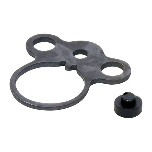 Il Dual Loop Sling Attachment Plate ambidestro di PRO MAG consente un attacco rapido per slings a punto singolo, migliorando la versatilità e la facilità d'uso.