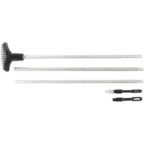 Le canne di pulizia HOPPES in alluminio e acciaio sono ideali per pistole, fucili e fucili a pompa, con punte intercambiabili e manico girevole per facilità d'uso.