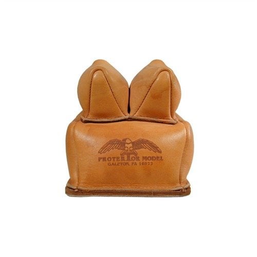 La borsa NO. 13B Custom Rabbit Ear offre una costruzione in pelle di alta qualità, stabilità sul banco e supporto eccellente per il fucile durante il rinculo.