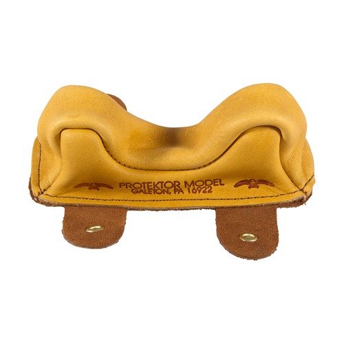 Borse da banco in pelle di alta qualità, fatte a mano, con orecchie larghe per stabilità e scorrimento fluido del fucile durante il rinculo. Made in U.S.A.