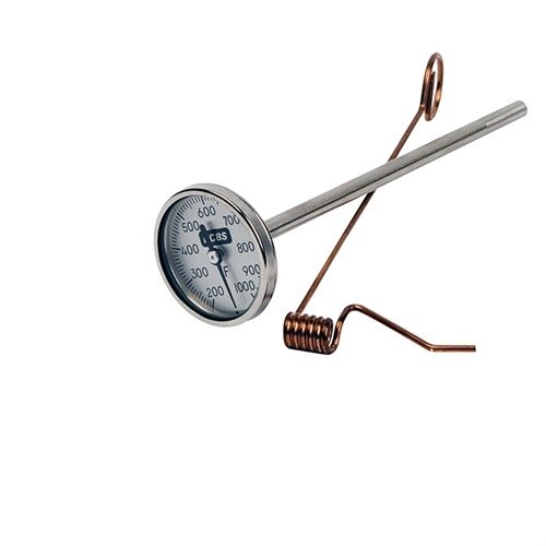 Il termometro per piombo RCBS offre un'accuratezza di +/- 1% fino a 1000°F, con una grande faccia in vetro e probe da 6