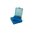 MTM Case-Gard FLIP TOP PISTOL AMMO BOX 38 SPL-357 MAGNUM 100 ROUND BLUE