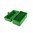 Scatola porta-munizioni per fucile con coperchio a ribalta 220 SWIFT - .338 FEDERAL 50 colpi verde