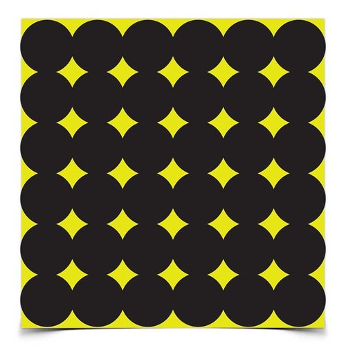 I bersagli SHOOT-N-C offrono un feedback immediato con un anello giallo attorno ai colpi, sono riutilizzabili e ideali per ogni tipo di pratica e competizione.