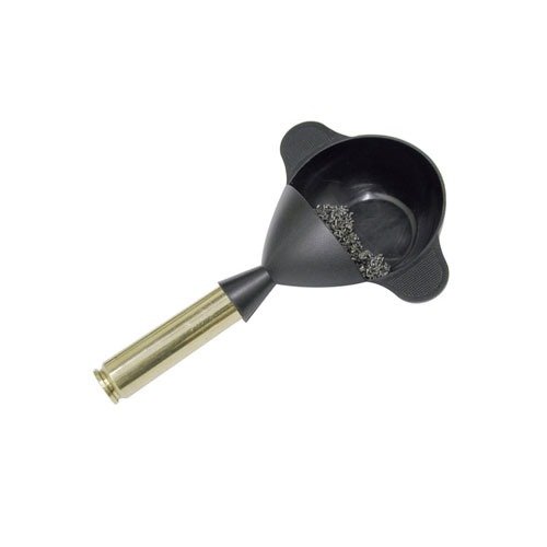 Il POWDER PAL FUNNEL PAN di Lyman è ideale per pesare le cariche, poiché funge sia da bilancia che da imbuto, rendendo il ricaricamento più semplice e preciso.