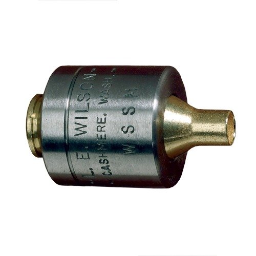 Il supporto per cartucce L.E. Wilson 22-250 Remington garantisce precisione e uniformità nel trimming, con design unico per risultati costanti e ripetibili.