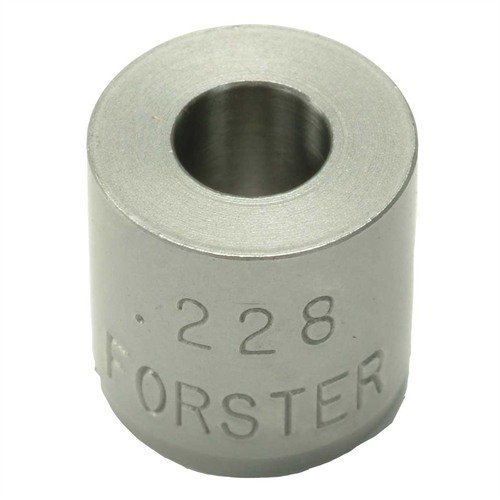 I bushings Forster per il neck sizing sono progettati per l'uso con i Forster Precision Plus Bushing Bump Dies, garantendo precisione e durata eccezionale.